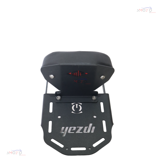 Cnc Carrier Plate And Backrest For Yezdi Scrambler